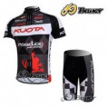 black kuota cycling wear/ cycling clothing: B-277: 100% polyester cycling jersey+ cycling short